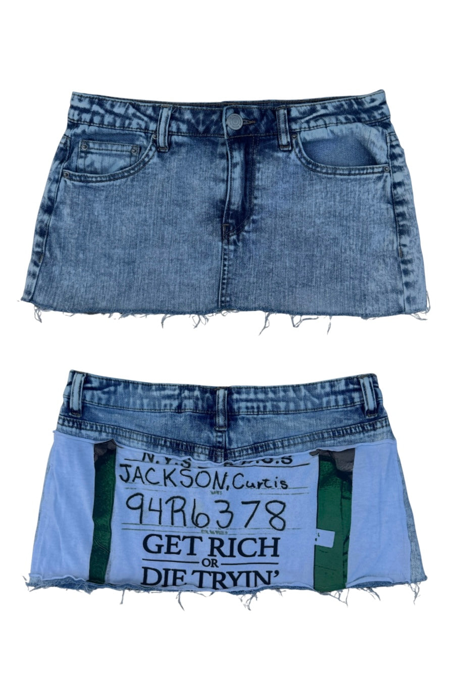 Get Rich or Die Trying Mini Skirt 25”