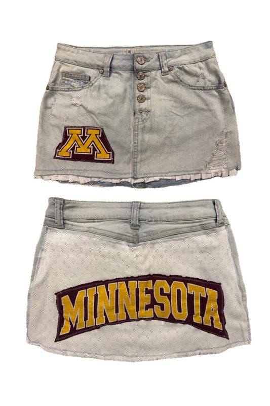 U of M Pointelle Mini Skirt 25”