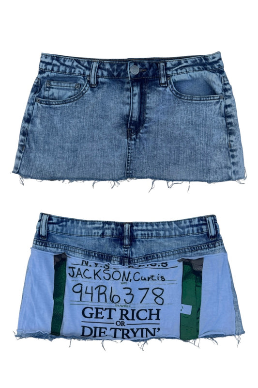 Get Rich or Die Trying Mini Skirt 25”