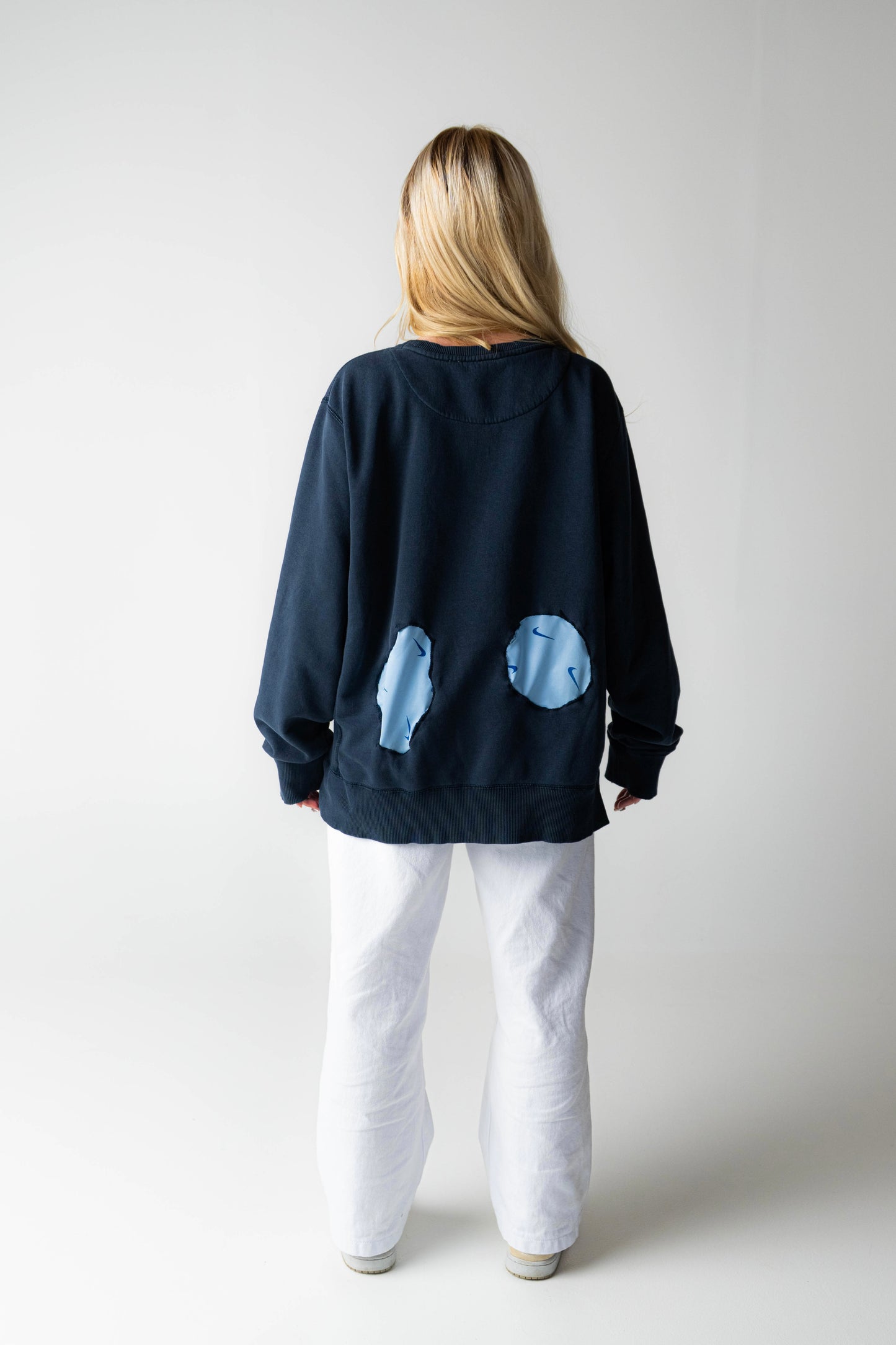 Blue Check Crewneck XL